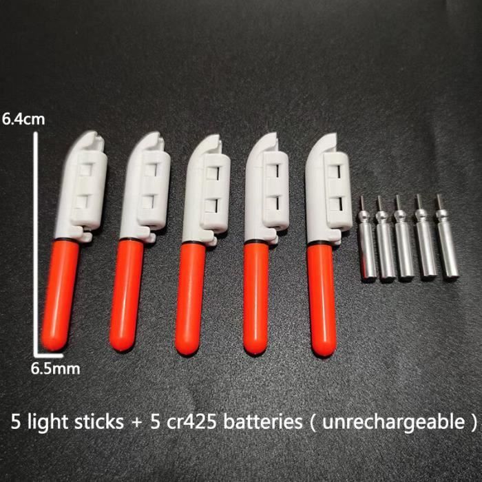 Flotteur De Pêche Lumineux Et Verticale,lot De 2 Pièces, Bâton Pour Faire De La Lumière La Nuit