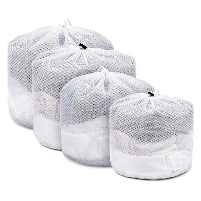 Filets De Lavage Pour Machine à Laver - Lot De 2, Fermeture éclair, Protection Lingerie Et Chaussures