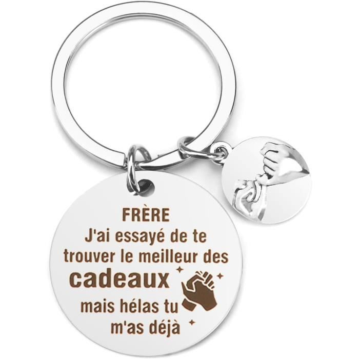 LKJHGF Porte-clés Du Frères Cadeau Du Frères Porte-clés Pour Hommes,Cadeau Pour La Fête Des Pères,Cadeaux D'anniversaire,Cadeaux De Noël (Frère