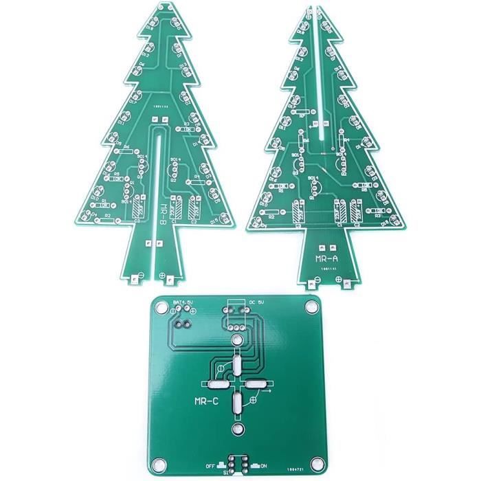 Sapin De Noël Clignotant À Led, Kit De Bricolage Pour Soudure