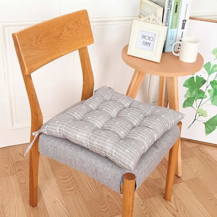 Lot De 4 Housses De Coussin De Chaise De Patio (sans Rembourrage) Imperméables Avec Fermeture éclair Et Anti-poussière - Pour Terrasse, Jardin, Cour - 60 X 60 X 10 Cm (gris Foncé