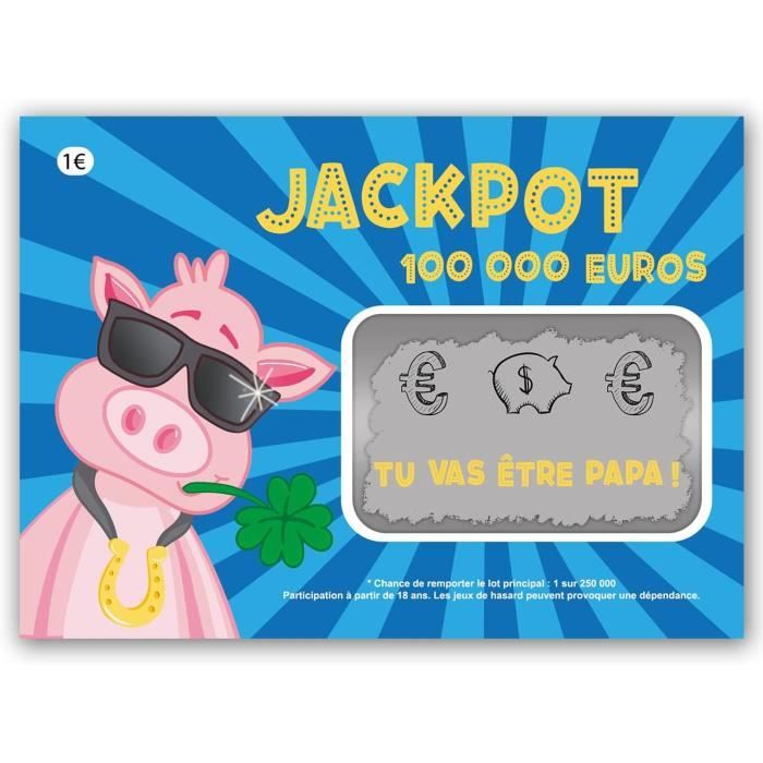Jackpot Lotteria Annonce Grossesse Papa - Tu Vas Être Papa