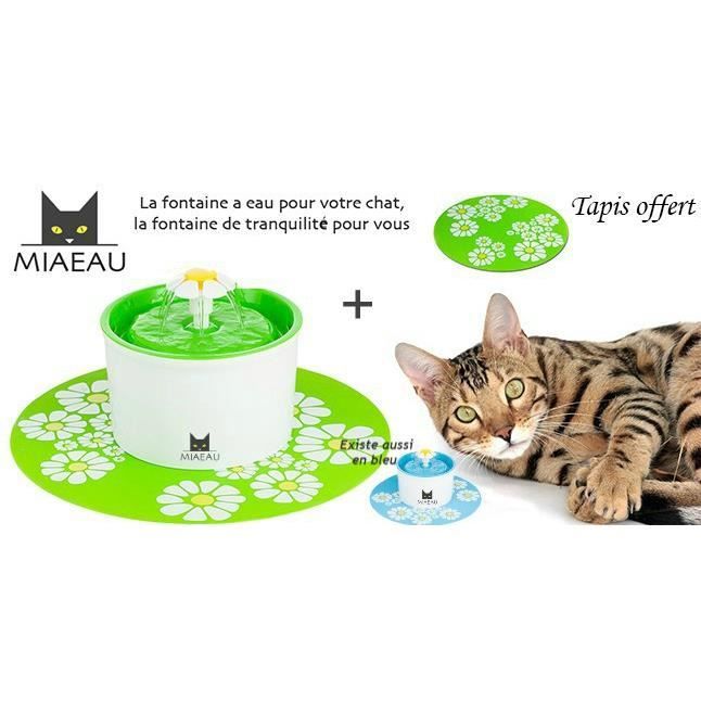 Fontaine A Eau Pour Chat Automatique Silencieuse Miaeau 16l Distributeur A Eau En Continue Avec Filtre Et 3 Débits Différents