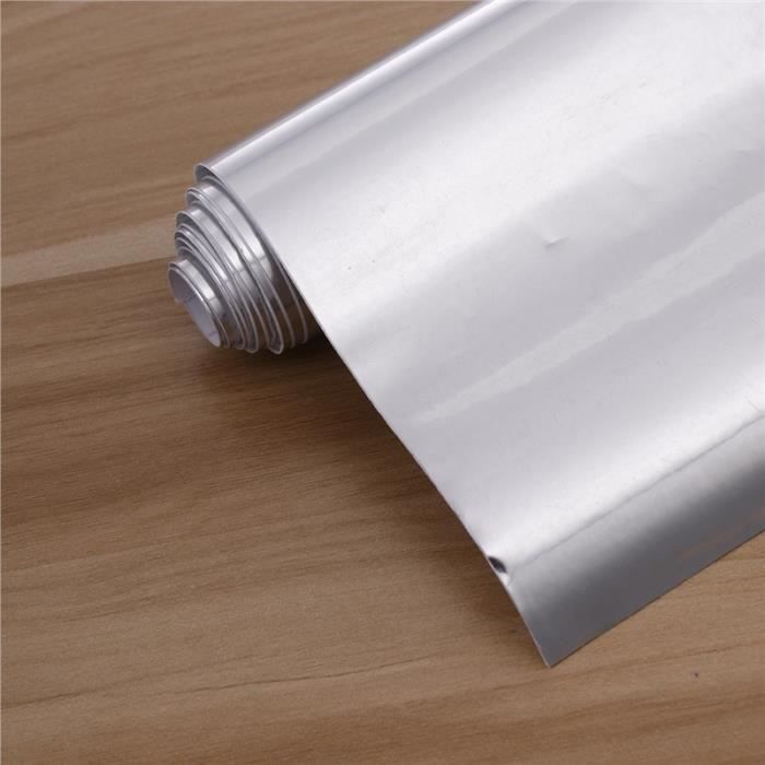 12 X 60 Pouces Car Satin Mat Chrome Placage Vinyle Film Wrap