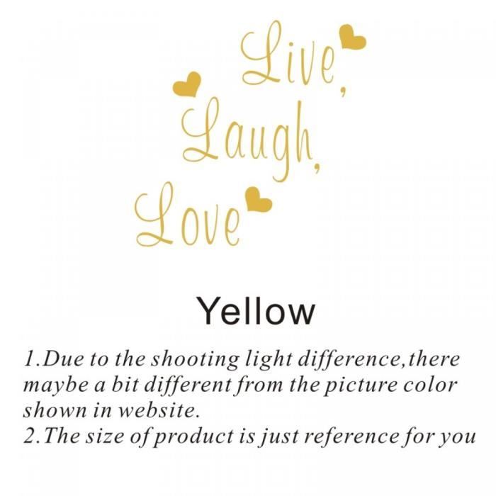 Modele Jaune Live Laugh Love Citation Stickers Muraux Decoration Art Sticker Stickers Citation Disant Mots Phrases Achat Vente Stickers Cdiscount Modele Jaune Live Laugh Love Citation Stickers Muraux Decoration Art Sticker Stickers Citation Disant Mots Phrases Achat Vente Stickers Cdiscount