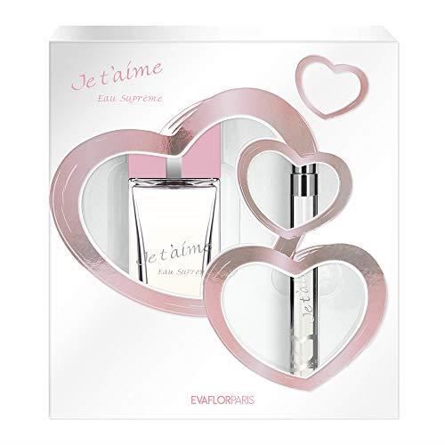 JE T'AIME Eau Suprême Coffret Eau de Parfum 100 ml-Vapo de Sac 12 ml ...