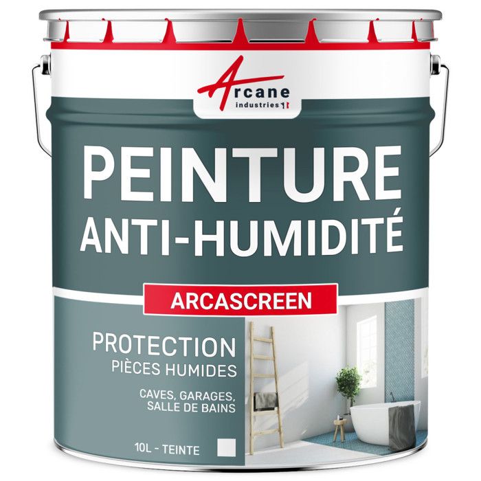 Peinture Anti Humidite 10l Jusqu A 40m Achat Vente Sous Couche Enduit Arcascreen Cdiscount