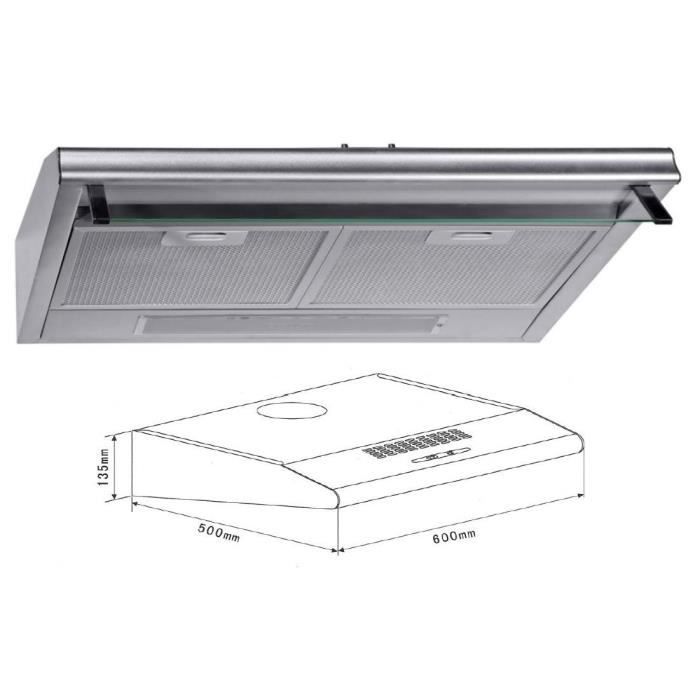 Hotte Cuisine Inox Largeur 60cm Aspirateur Fumee Achat Vente Hotte Hotte Cuisine Inox Largeur A Prix De Folie 4030608500776 Soldes Sur Cdiscount Des Le 20 Janvier Cdiscount