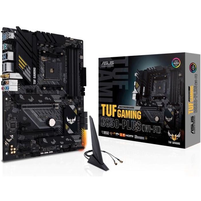 Carte mère de jeu – Asus – TUF Gaming B550-Plus – Wi-Fi 6 – PCIe 4.0 – DDR4 SDRAM