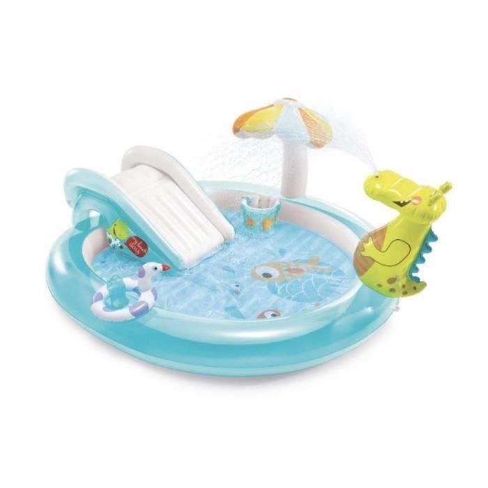 Aire de Jeux Aquatique Alligator - INTEX - Vinyle - Multicolore - Pour Enfant