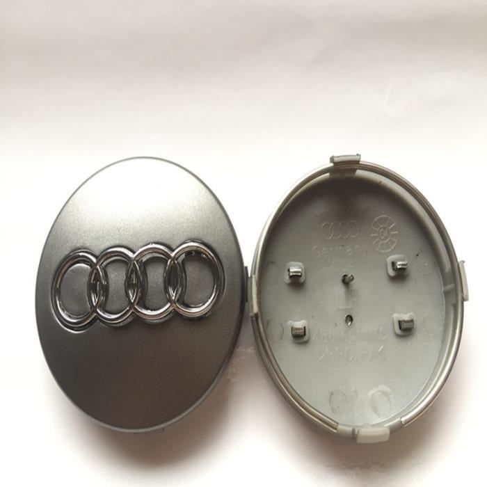 4PCS gris Cache Moyeu Pour Audi Cache-enjoliveurs Ø Diamètre 60mm réf no:4B0 601 170