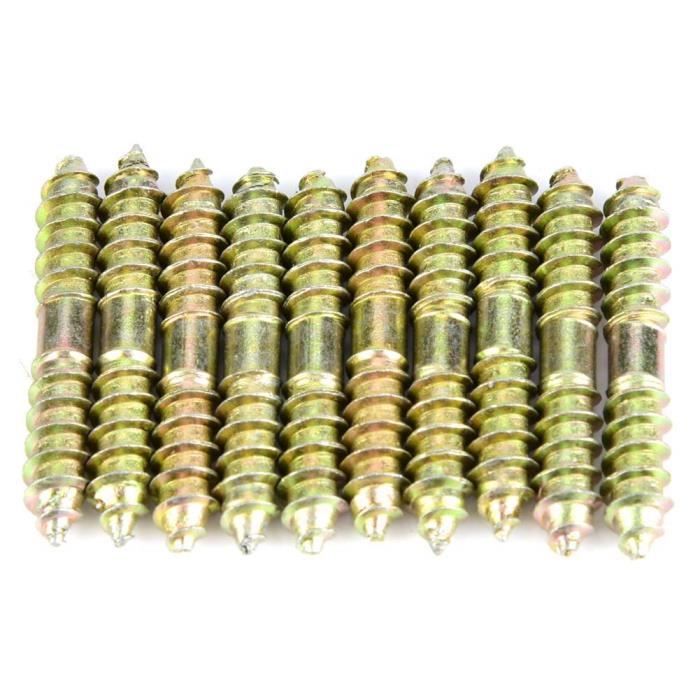 Lot De 8 Boulons Cintre M8x40mm Uxcell - Double Filetage Pour Montage Meuble, Neuf