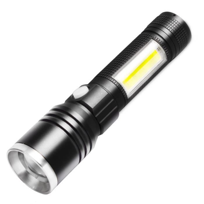 Lampe Torche T6 Led Puissante Rechargeable Militaire Lampe De Poche Led Rechargeable Portable Ultra Brillante Avec Cable Usb Achat Vente Lampe Torche T6 Led Puissante Cdiscount