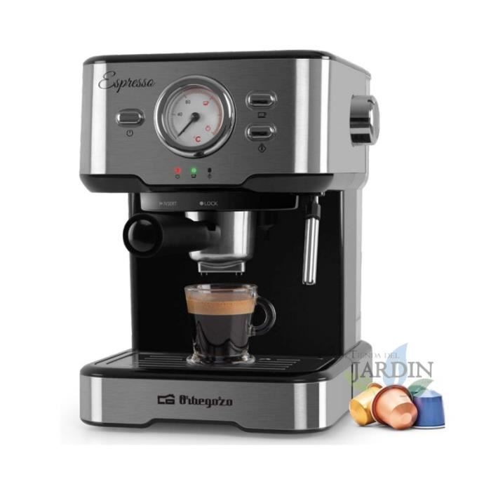 Machine expresso automatique Orbegozo - 1100 W - 15 L - 20 bars - Capsules Nespresso - Orbegozo