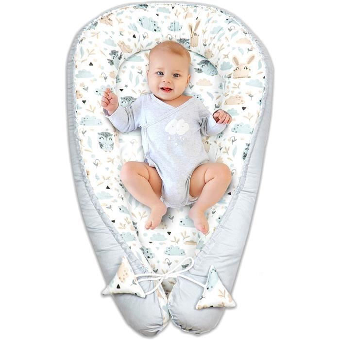 Amazinggirl Reducteur De Lit Bebe Cale Bebe Pour Lit Cocon Bebe Matelas Cocoon Coton Avec Certificat Oekotex Chouettes Et Lapin91 Cdiscount Puericulture Eveil Bebe