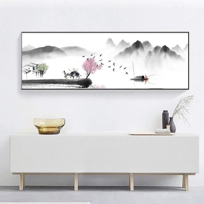 Objet De Decoration Sungup Peinture De Paysage Zen Abstrait Chinois Sur Toile Affiches Et Impressions Murales Photos Dart Pou1926 Cdiscount Maison Objet De Decoration Sungup Peinture De Paysage Zen Abstrait Chinois Sur Toile Affiches Et Impressions Murales Photos Dart Pou1926 Cdiscount Maison