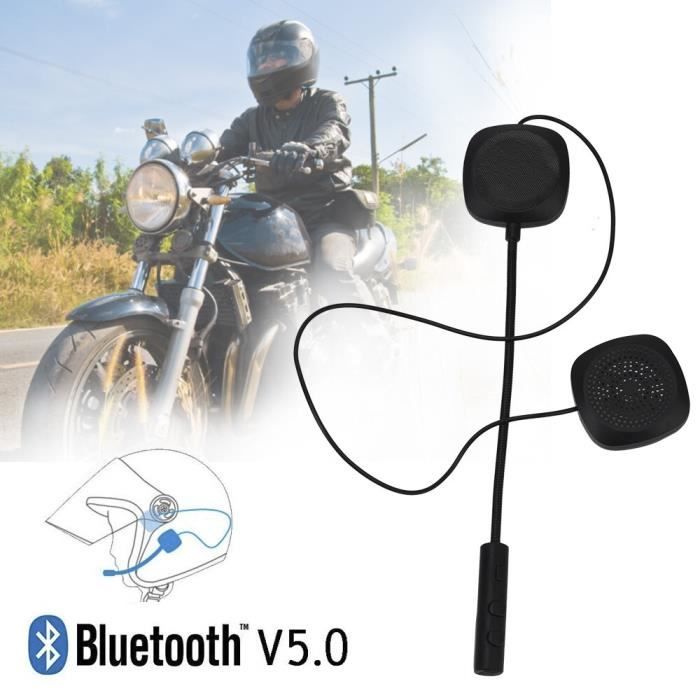 Intercom moto,Casque de Moto sans fil,écouteurs stéréo,mains libres, Bluetooth 5.0,casque d'écoute unive[D452448173] - Cdiscount Auto