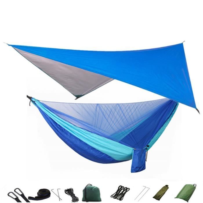Hamac de camping de nylon léger portable Hammock Double poids léger 2