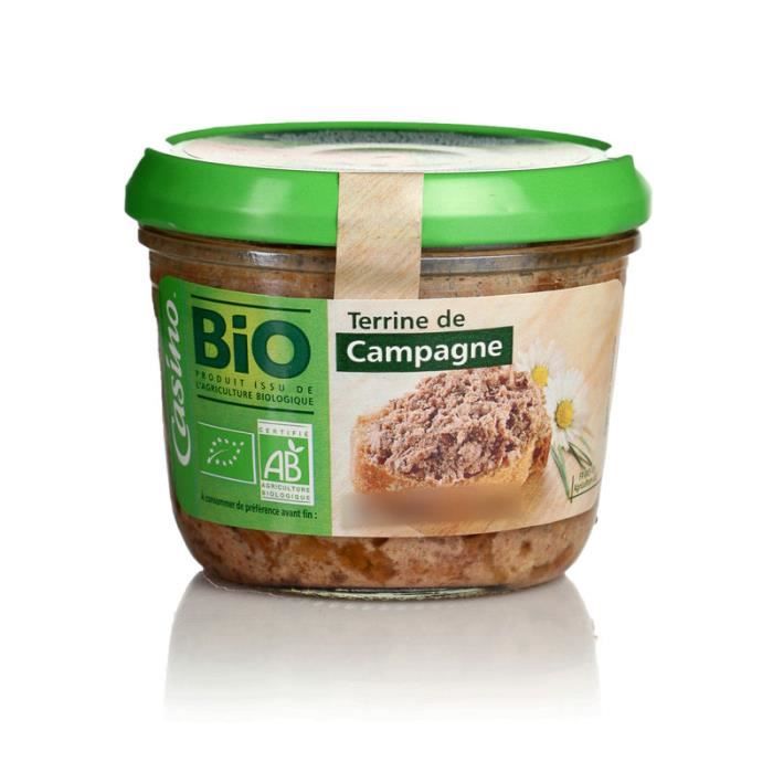 Terrine de campagne bio 180g Cdiscount Au quotidien