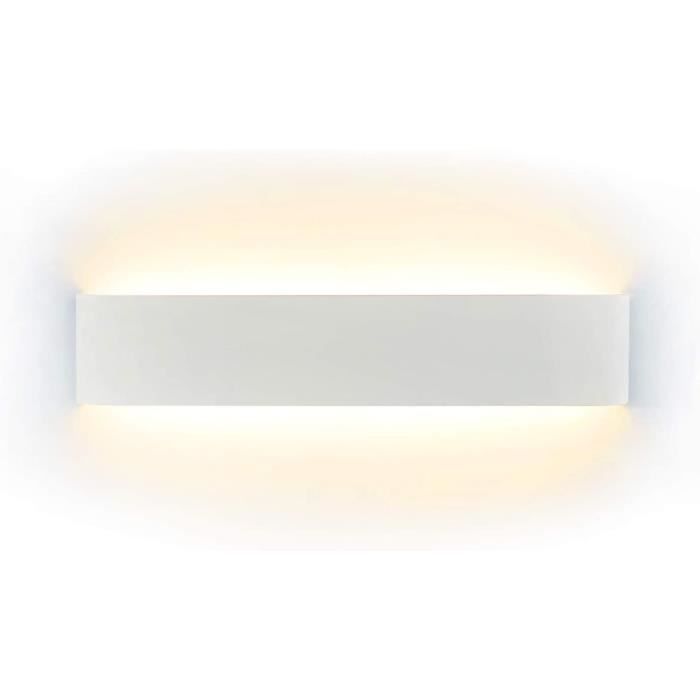 Applique Murale Interieur 16W Lampe Murale Applique LED Eclairage Moderne pour Salon Chambre Escalier Couloir Blanc Chaud 3000K