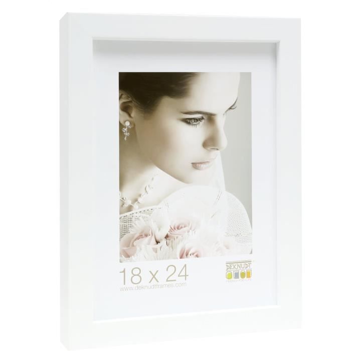 Deknudt Frames S66KF1-P1-30.0X40.0 - Cornice quadro / foto Basic, bordi in legno/MDF, colore bianco, 30 x 40 cm | Leroy Merlin