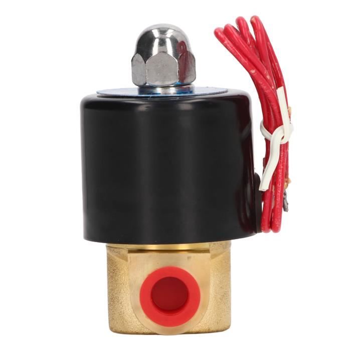Électrovanne Laiton 2W-200-20 G3/4" Normalement Fermée - Pour Eau, Air, Gaz, Tension DC24V, Pression 10kg/cm²