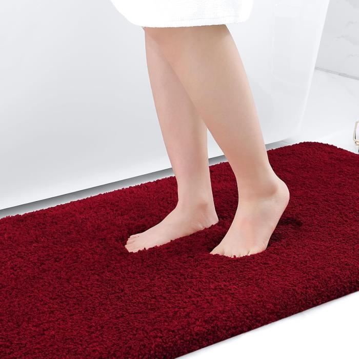 Alfombra De Baño Smiry Luxury Chenille Extrasuave Y Absorbente, Color