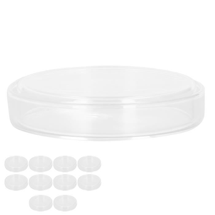 Lot De 5 Boîtes De Pétri En Verre Borosilicate - Diamètre 120 Mm - Labo & Culture