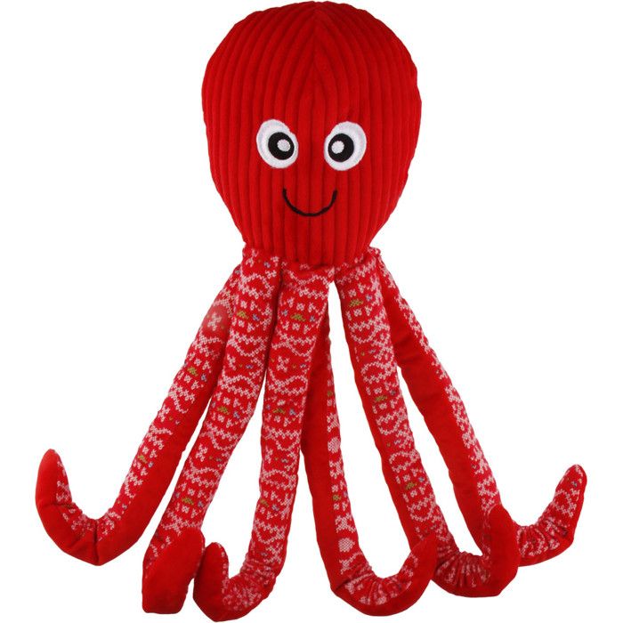 Jouet Noël Pulpa Poulpe Rouge 50 cm pour chien - Flamingo FL-523236 - Flamingo
