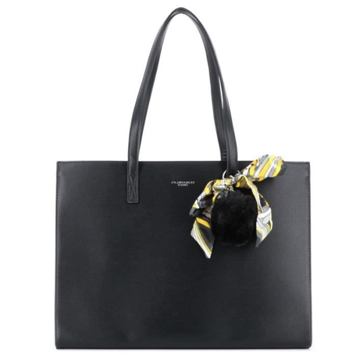 Flora Co Paris Sac Cabas Rigide Femme Similicuir Grain