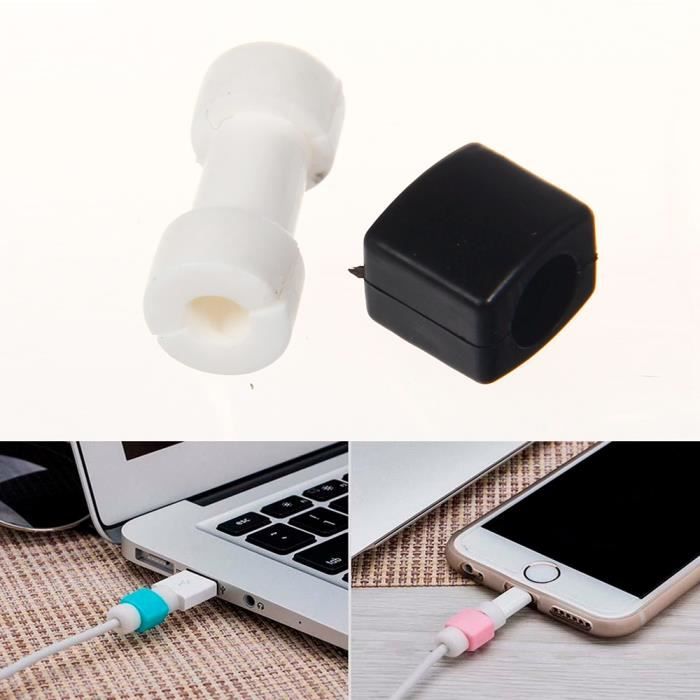 16 Protecteurs De Câble Mignons BOBOZHONG - Forme Fruits/Animaux - Silicone PVC - Pour Chargeurs Téléphone