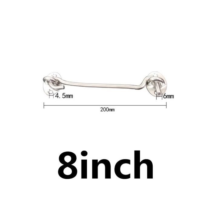 2 Serrures à œil Et Crochet 3 – Sécurité Renforcée Pour Portes Et Tiroirs