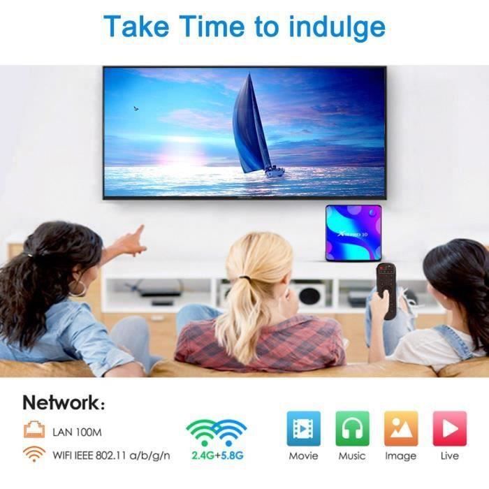 Android TV Box 2025 (4GB RAM + 64GB ROM) - RK3318 Quad-Core, 4K UHD, WiFi Dual, Bluetooth 4.0