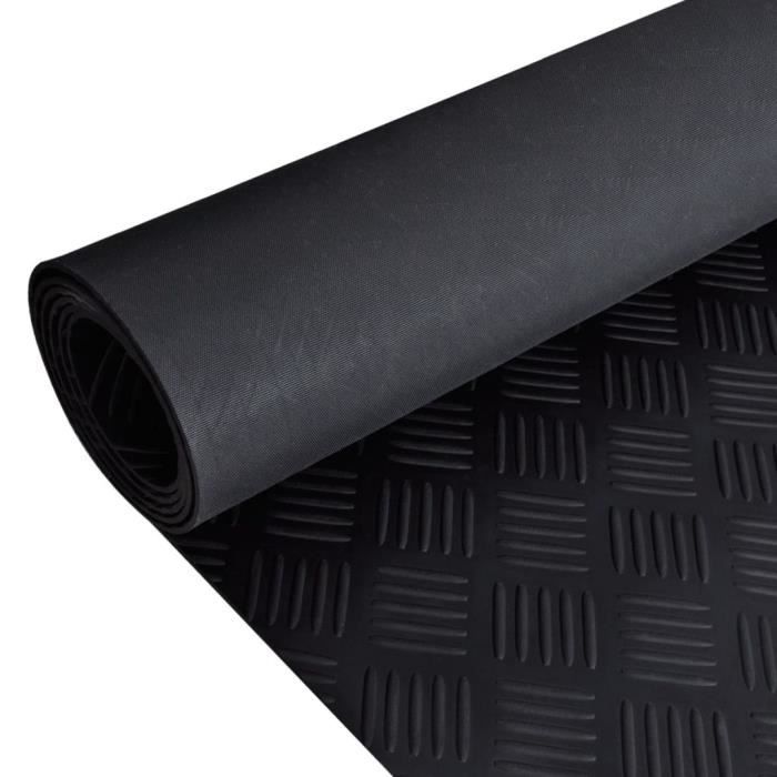 homgeek tapis de sol caoutchouc antiderapant revetement de sol industriel domestique 2 x 1m modele strie cdiscount auto