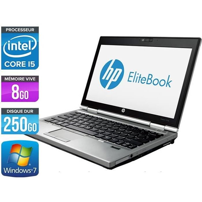 Top achat PC Portable Ordinateurs portables HP EliteBook 2570P - Core i5-3360M - 8Go - 250Go pas cher