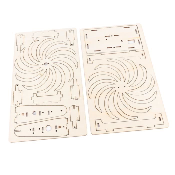 Kit d'Expériences Scientifiques Kit d'Expérience Ventilateur Oscillant | Projet de Réflexion Logique, Circuit en Bois Activité d'Apprentissage pour