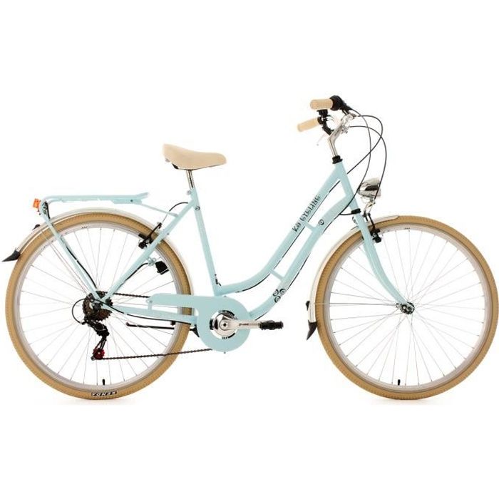 Velo De Ville Femme 28 Casino Bleu Tc 53 Cm 6v Ks Cycling Prix Pas Cher Cdiscount