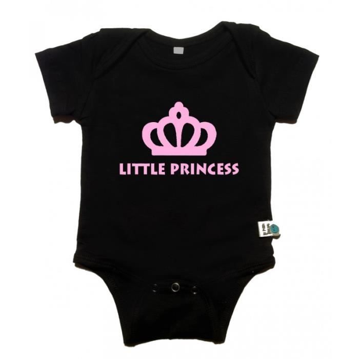 Body Rock N Roll Pour Enfant Et Bebe Fille Avec Motif Couronne Et Inscription Little Princess En Coton De 0 A 2 Ans Noir Cdiscount Pret A Porter