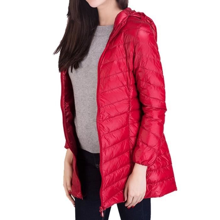doudoune femme rouge