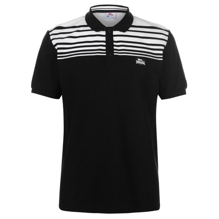 Lonsdale Yarn Dye Polo à rayures pour homme
