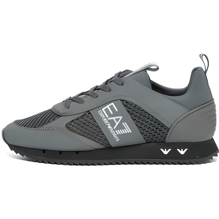 Basket EA7 Emporio Armani - Homme - Gris - Textile