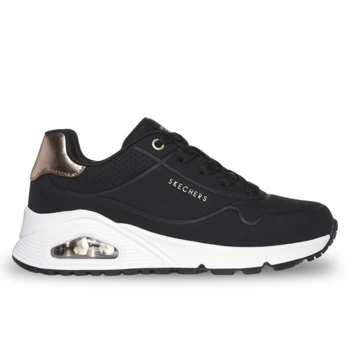 Skechers Chaussures pour Fille - SKECHERS - Uno Gen1 - Noir - Lacets - Synthétique