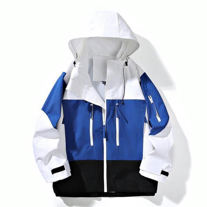 Veste Homme Imperméable Et Coupe-Vent - Parka Léger Pour Randonnée, Running Et Sport D'Hiver - Respirante Et Chaude - Grande Taille Disponible