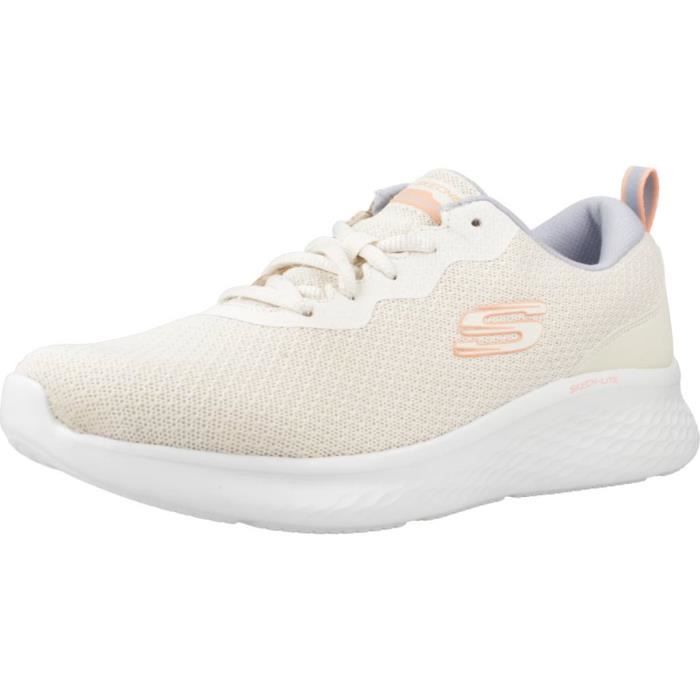 Skechers Baskets Femme - SKECHERS SKECH-LITE PRO - Beige - Lacets - Confortables