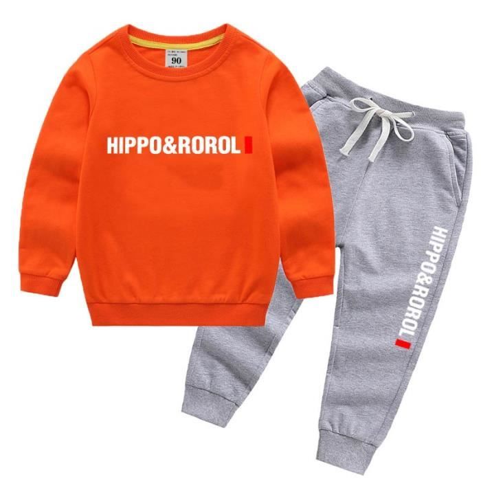 Ensemble de sport gar on Marque Mod le Orange Manches