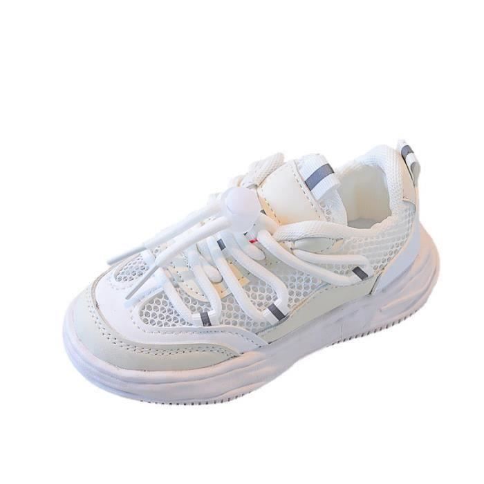 Baskets Blanches H&M Pour Garçon - Taille US Youth 9, Excellent état, Lacets Et Slip-on