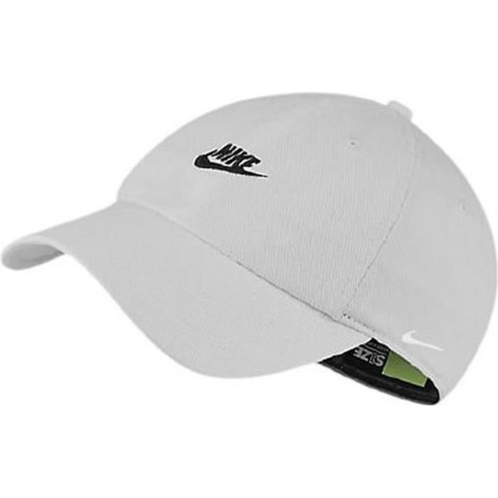 Casquette Blanche Nike Femme blanc Cdiscount Pr t Porter