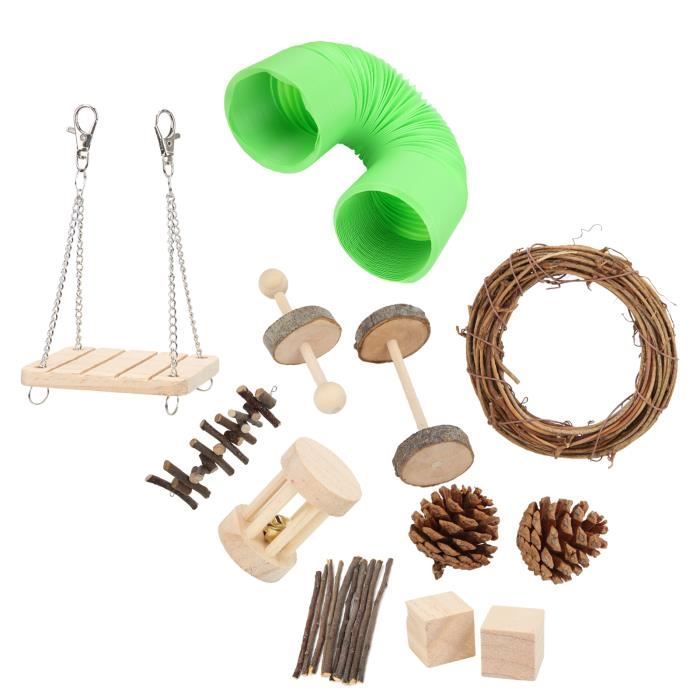 Meilleurs prix pour OMABETA Jouets de tunnel de hamster Ensemble de jouets tunnel pour Hamster, paquet de 12, Tunnel Flexible pour animalerie jouet