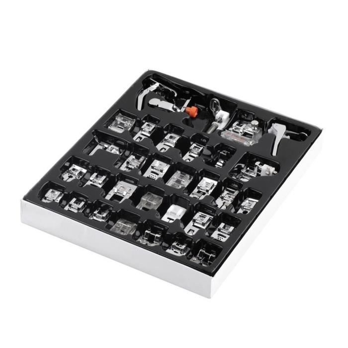 Lot De 6 Aiguilles Doubles Pour Machine à Coudre - Pieds Presseur Inclus - Tailles 2.0/90, 3.0/90, 4.0/90