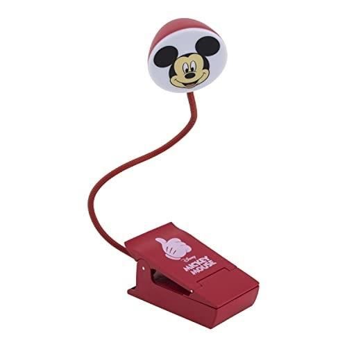 Lampe de lecture - PALADONE - Mickey Mouse - Rouge - LED - Piles